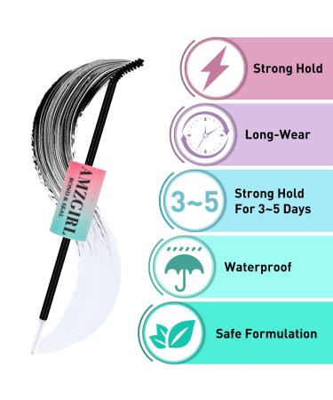 House of Lash Clusters Glue - Waterproof 10ml | Long Lasting 48-72 Hours Mascara Wand Eyelashes Lock Glue | Black Bond & Clear Seal | 1 Count - Buy Online on GoSupps.com
