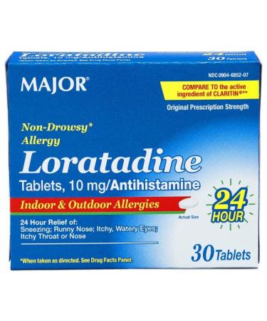 MAJOR Loratadine Tablets 10mg 30 Tablets