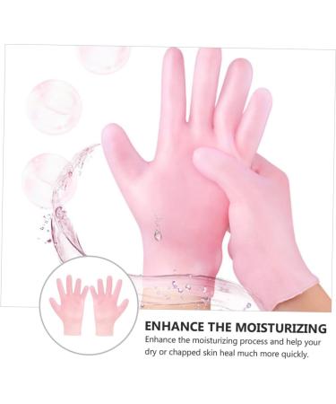 minkissy 1 Pair moisturizing moisturizing Gloves Dry Hands moisturizing Hand Gloves whitening Hand Soft exfoliating Hand Gloves Miss Repair Anti-Crack Water Proof Dry Rough Skin Glove 21x13cm - Buy Online on GoSupps.com