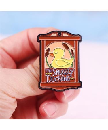 The Snuggly Duckling Enamel Pin - Cartoon Fairy Tale Duck Bar Sign Badge for Anime Fans, Kids Jewelry Gift - Ideal for Hats, Jackets, and Canvas - Buy Online on GoSupps.com