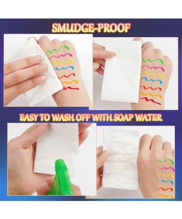 LOPHE Neon Liquid Eyeliner 8 Colors Waterproof Smudge Resistant Long Lasting Matte Set Colorful Fluorescent Rainbow Eyeliner Glow in UV Liner Pen Eye Guide Makeup - Buy Online on GoSupps.com