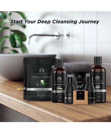 Buy The Man Company Ultimate Charcoal Detan Kit | 8-Piece Grooming Set in Elegant Gift Box - Body Wash Shampoo Face Scrub & More | International Shipping Available - Buy Online on GoSupps.com