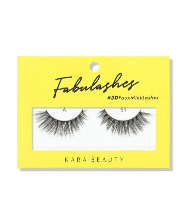 KARA BEAUTY FABULASHES 3D Faux Mink False Eyelashes - Style A51