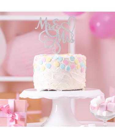 CHEERYMAGIC Glitter Mr and Mrs Cake Topper Wedding Cupcake Toppers Engagement Cake Toppers Decorations for Wedding Engagement Bridal Shower Anniversary Party Cake Decoration Supplies A4JHDGCP - Buy Online on GoSupps.com