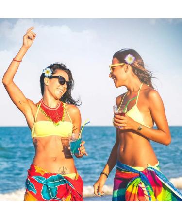 BN 10-Part Set Frangipani Beach Hair Clips for Girls & Women | Perfect for Weddings Celebrations & Holidays | Artificial Foam Floral Hair Accessories - Buy Online on GoSupps.com