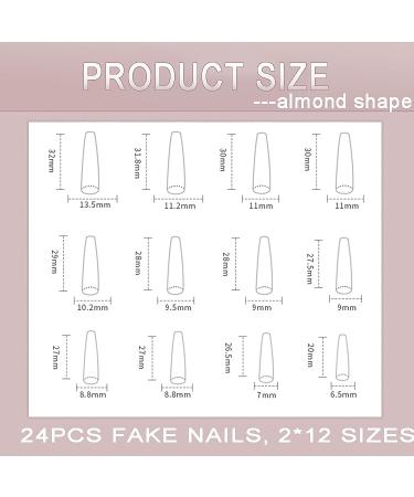 Ezpieces Fake Nails: Long Coffin French Acrylic Extra Long French Tip 24PCS Set - Blue Lover | Press On Nails with Glue for Women, Daily & Party Wear - Buy Online on GoSupps.com