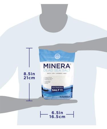Minera Dead Sea Salt 2 lb. Bag - Fine Grain Salt for Relaxation and Skin Care - Buy Online on GoSupps.com