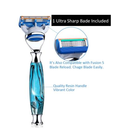 Luxury Shaving Gift Set - Safety Razor Brush & Stand for Men | Perfect Father's Day Business Gift Boyfriend & Husband Present - Buy Online on GoSupps.com