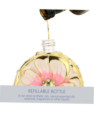 CRILSTYLEO Perfume Bottle Essential Oil Bottle Empty Bottle Perfume Vials Glass Bottle Travel Perfume Bottle Storage Bottle Essential Oil Dispenser Bottle Container Glass Perfume Bottle 12 ml Black - Buy Online on GoSupps.com