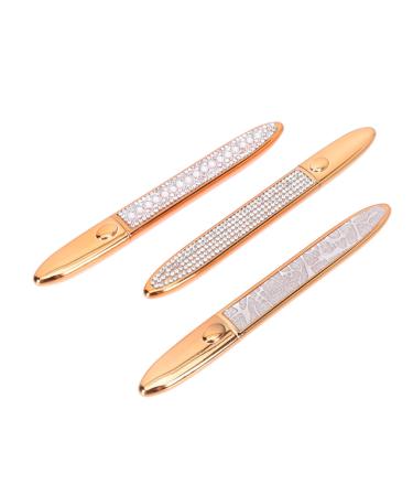 DOITOOL 3pcs Eyeliner Eye Lining Pens Magnetic Liner Pen Nursing Eye Grooming Pens Miss Girl Gold and Silver