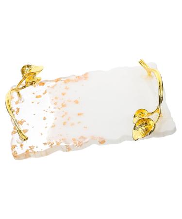 minkissy minkissy Nail Art Palette Resin Presentation Tray with Stand and Holder for Paint Nail Polish and Makeup