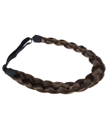 TOECWEGR Braid Headband 3 Strands Synthetic Hair Classic Wig Hair Hoop - Chunky Elastic Hairpiece for Ladies - Buy Online on GoSupps.com