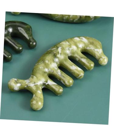 Current Sube Massage Comb - Jade Acupuncture Hair Comb for Muscle Relief & Head Massage | Best Broad Tooth Comb for Relaxation and Wellness - Buy Online on GoSupps.com