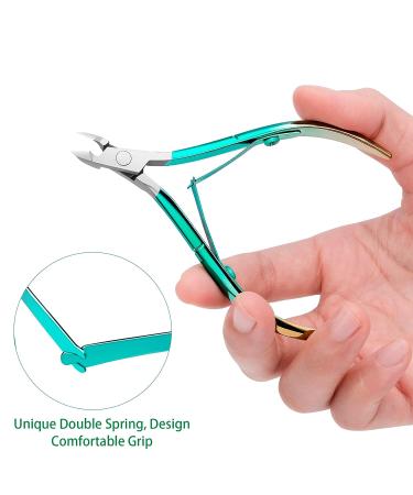 Stainless Steel Cuticle Trimmer Set - Nail Cuticle Nipper, Pusher, and Remover Cutter for Manicure Pedicure - Buy Online on GoSupps.com