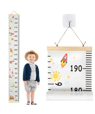 Mass for children 200 x 20cm height Diagram Size Measurable Wall Sticking Baby Latfar Child Accepting Pattern Bedroom Wall Decoration With Trise Hook