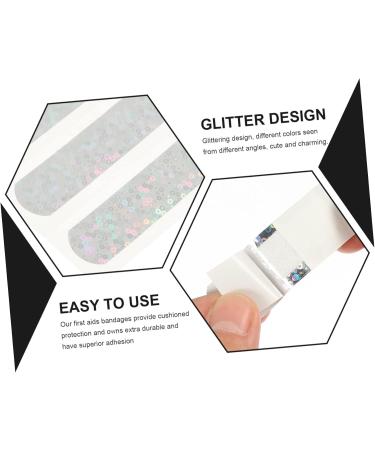 Buy FRCOLOR 20pcs Adhesive Cartoon Glitter Bandages - Stylish & Functional Household Supplies - 7.2x1.9CM - International Shipping Available - Buy Online on GoSupps.com