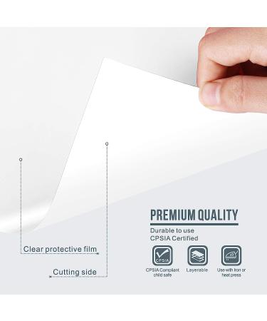 12x12ft White PU Heat Transfer Vinyl Roll - Strong Stretch, Easy to Cut & Weed for DIY Heat Vinyl Design - Matte Finish - Sooez Iron on Vinyl - Buy Online on GoSupps.com