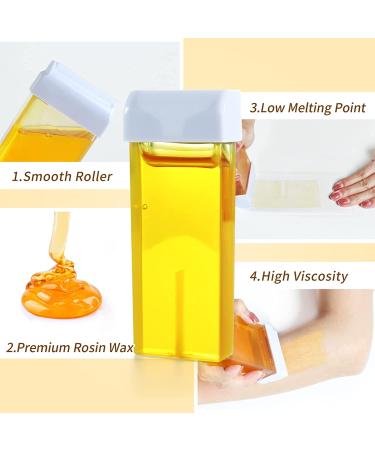 Honey Roll On Waxing Kit - Beth Lee Hair Removal Wax Warmer - 2 Honey Wax Cartridges - For Legs, Arms, and Underarms - Buy Online on GoSupps.com