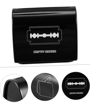 PopetPop 4-Piece Blade Storage Box - Safe Sharp Object Container for Hairdressing Salons - Durable Black Holder for Razors & Sharp Tools - Buy Online on GoSupps.com