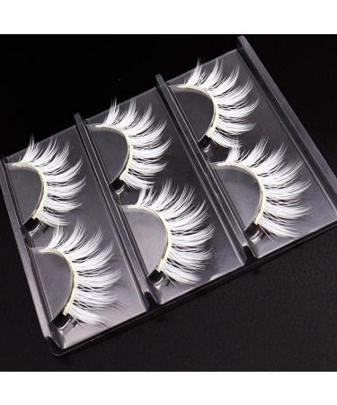Buy White False Eyelashes | Best Cosplay & Masquerade Makeup Accessories | International Shipping - Buy Online on GoSupps.com