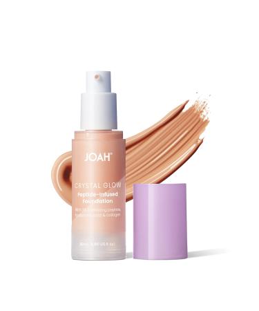 JOAH Crystal Glow Peptide-Infused Foundation  2-in-1 Multitasking Korean Makeup with Blurring Face Primer  Luminizer  Hydration & Skin Defense for a Flawless Finish  1.01 Oz  Light Cool - Buy Online on GoSupps.com