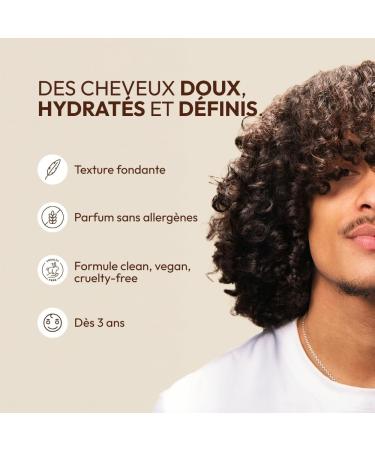 Jia Paris Soin Apr s-Shampoing 250ml Cheveux Boucl s Fris s Cr pus & Ondul s Aloe Vera Bio Huiles V g tales & Lin Hydratant Nourrissant & Anti-Frisottis Vegan Made in France - Buy Online on GoSupps.com