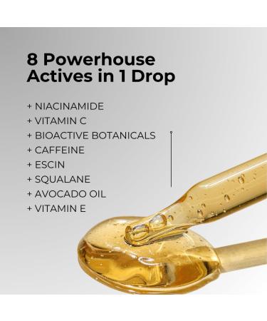 PRAIMY Lifting Face Serum with Niacinamide Caffeine Vitamin C & E Nourishing Botanical Extracts Avocado Oil Squalane & Escin Complex for Youthful Radiant-Looking Skin 1 fl oz - Buy Online on GoSupps.com