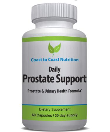 Daily Prostate Supplements for Men - Prostate Formula with Saw Palmetto Beta Sitosterol Zinc Pygeum and More - Mens Supplements to Target Enlarged Prostate and Frequent Urination - 60 Capsules