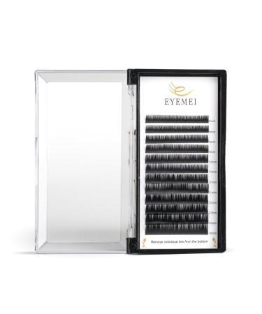Eyelash Extensions 0.18 Individual D Curl 8-15mm Lash Extensions Semi-permanent Natural Thickness Silk Application for Professional Salon Mink Eyelash Extensions Use by EYEMEI (0.18-D-Mix) 8-15mm 0.18-D Curl