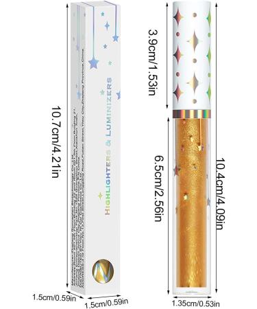 Liquid Face Highlighter - Glow Enhancer Lasting Natural Glow Enhancer Waterproof Illuminator Highlighter Skin Tint for Body 02# 1 count (Pack of 1) - Buy Online on GoSupps.com