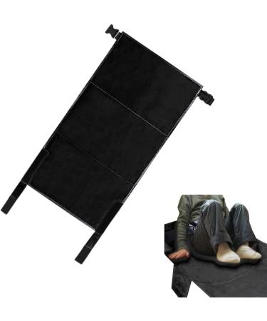 Perfeclan Portable Children Aircraft Footrest | Toddler Leg Support Hammock Travel Accessory for Airplane Seats - Black 79cm x 44cm - Buy Online on GoSupps.com