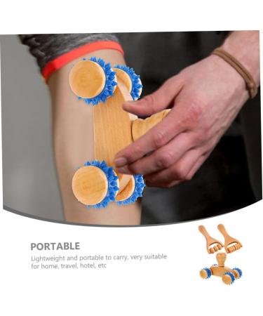 Wood Massage Tools - 3-Part Handheld Back & Muscle Trigger Point Massager for Pain Relief in Legs & Buttocks - Buy Online on GoSupps.com