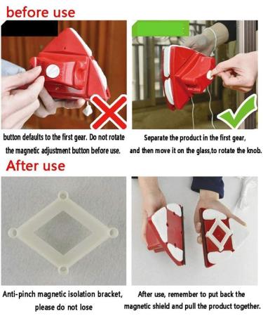 Window Clean Brush Window Cleaner Glass Wiper Magnetic Cleaning Tools Useful Surface Cleaning Brush for High-Rise Double Glazed Windows (Color : Blue) (Blue) Blue Red - Buy Online on GoSupps.com