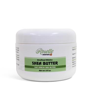 Shea Butter Nilotica. All Natural Raw Unrefined organic Shea Butter from East Africa. Smooth and Creamy for the Hair Face And Body (8oz) 8 Ounce (Pack of 1)