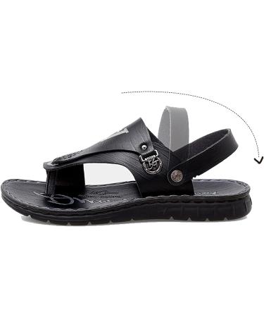 Microfiber Leather Bunion Orthotic Sandals | Large Toe Bone Correction Flip Flops | Size 7 - Black | Prevent Hallux Valgus - Buy Online on GoSupps.com