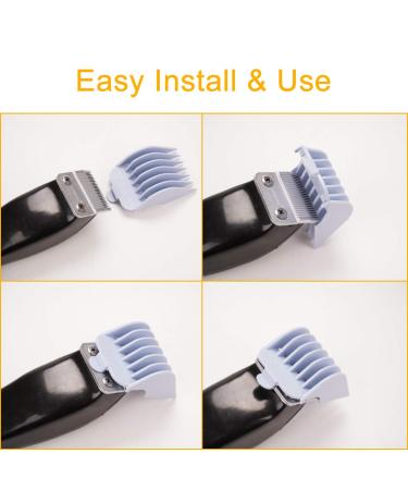 BESTBOMG Professional Hair Clipper Guards Set - 10 Color Cutting Guides/Combs Attachment for Wahl Clippers, 1/16-1 Length Range - Buy Online on GoSupps.com