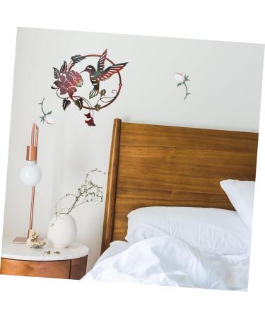 HEMOTON 1pc Pendant Home Decor Vintage Decor Garland Metal Birds Wall Art Home Ornament Flowers Round - Buy Online on GoSupps.com
