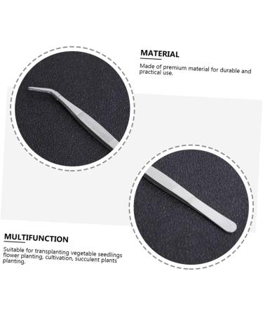 JOJOFUNY 12 STK Succulent Bonsai Tweezers - Reptile & Aquarium Accessories - Pink Steel Food Tweezers for Cactus & Grass Garden - 16x1.5cm - Buy Online on GoSupps.com