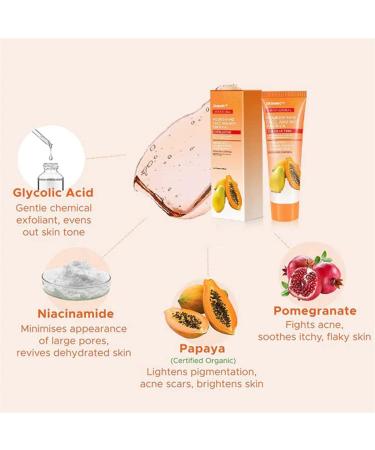 Papaya Essence Exfoliating Scrub Cream - 2pcs Deep Exfoliator Set - Buy Online on GoSupps.com