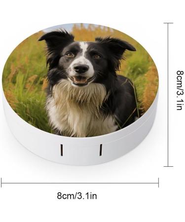 Buy Mohado Border Collie Dog Print Contact Lens Case - Travel Care Box for Lens Protection | Shop Internationally - Buy Online on GoSupps.com