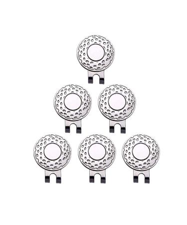 GHHJX Magnetic Golf Hat Clip Golf Ball Aiming Marker Professional Golf Training Aids Accessories,6 Pieces Sliver - Buy Online on GoSupps.com