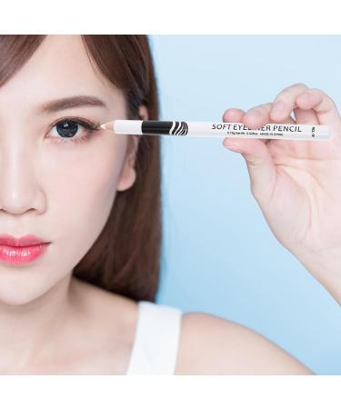 SOESFOUFU 40 Pcs Wooden Pole White Eye Liner White White Colored Pencils Eyeshadow Pencil - Buy Online on GoSupps.com
