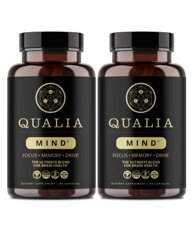QUALIA MIND | The Ultimate Blend For Brain Health* | Doctor-Formulated Nootropic To Fuel Focus & Concentration* | Supports Long Term Brain Health| Maintain Drive & Productivity | 6 Week Supply
