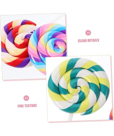 Alipis 15 Pcs Models Toy Lollipop Clay Candy Large Simulation Lollipop Jewelry Baby Child Stationery Box - Buy Online on GoSupps.com