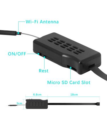 GooSpy Wireless Hidden Camera Module | HD 1080P Mini Cam for Home Security | Live Streaming via Android/iOS App | Motion Detection Alerts - Buy Online on GoSupps.com