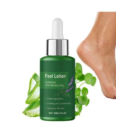 Foot Cream - Heel Moisturizing Lotion 30ml - Intensive Foot Moisturizer - Daily After-Shower Care for Dry Winter Climates and Travel