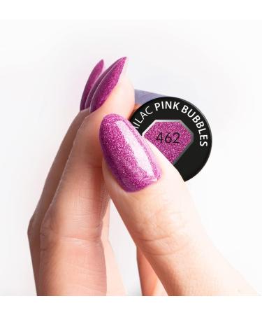 SEMILAC 462 Pink Bubbles Nail UV Gel Polish | Long Lasting and Easy to Apply | Soak off UV/Led | Perfect for Home and Professional Manicure and Pedicure 7 ml - Buy Online on GoSupps.com