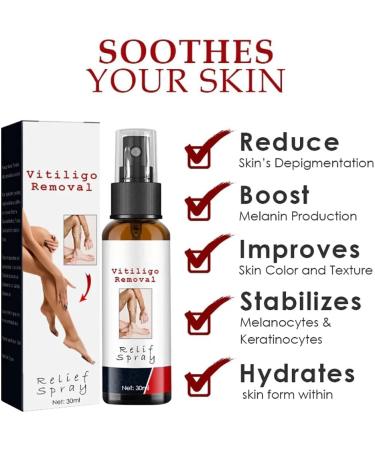 DUBUSH Vitiligo Kalmerende Spray Vitiligo Skin Repair Spray - Buy Online on GoSupps.com