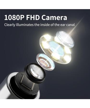 Hopefox 1080P Ear Wax Removal Kit Camera | WiFi Otoscope for iPhone, iPad & Android | 6 LED Lights | Ear Cleaning Tool with Dust Cover - Buy Online on GoSupps.com
