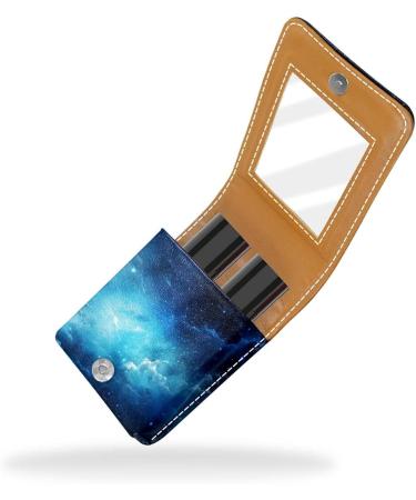 Portable Lipstick Case with Mirror - Perfect Gift for Women & Girls | Holds 2 Lipsticks - Multicolor Cosmetic Purse - Buy Online on GoSupps.com